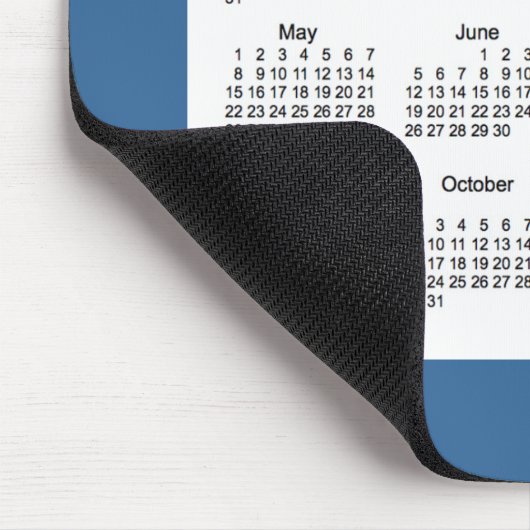 2016 Blau-Kalender durch Janz Mousepad (Ecke)
