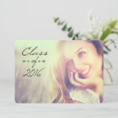 2016 elegante Abschluss-offenes Haus-Einladungen Einladung (Stehend Vorderseite)