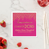 2016 Elegante Imitats Glitzer Confetti Abschluss T Serviette (Beispiel)