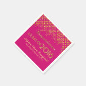 2016 Elegante Imitats Glitzer Confetti Abschluss T Serviette (Ecke)