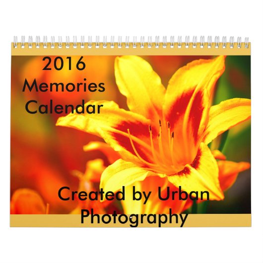 2016 Erinnerungen Kalender (Titelbild)