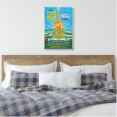 2016 Four Corners Folk Festival Poster Leinwanddruck (Insitu (Schlafzimmer))