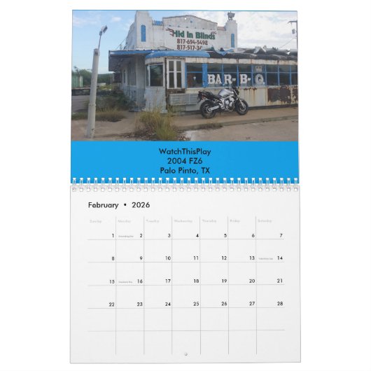 2016 FZ6-Forum Kalender (Feb 2026)