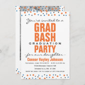 2016 Grad Bash Graduation Party Einladung (Vorne/Hinten)