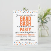 2016 Grad Bash Graduation Party Einladung (Stehend Vorderseite)
