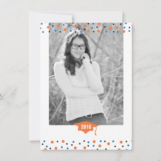 2016 Grad Bash Graduation Party Einladung (Rückseite)