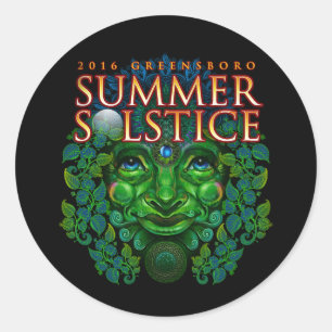 2016 Greensboro Summer Solstice Festival Souvenir Runder Aufkleber