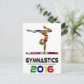 2016: Gymnastik Postkarte (Stehend Vorderseite)