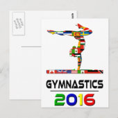 2016: Gymnastik Postkarte (Vorne/Hinten)