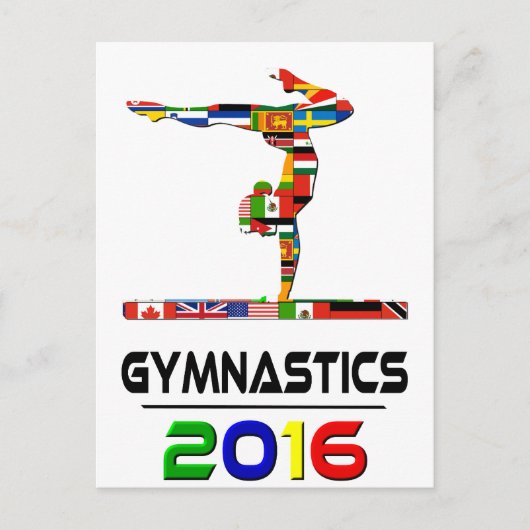 2016: Gymnastik Postkarte (Vorderseite)
