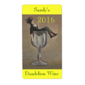 2016 Hausgemachte Dandelion Wine Lady Labels (Vorne)