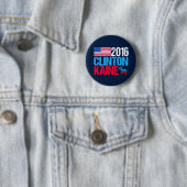 2016 Hillary Clinton Tim Kaine Democrat Button (Beispiel)
