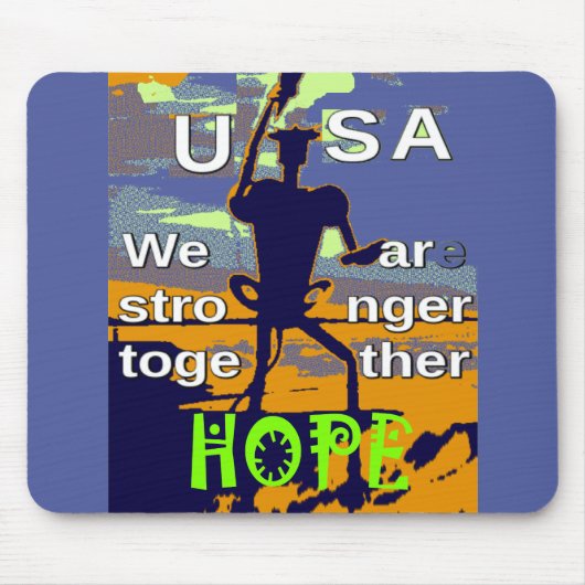 2016 hofft Hillary Clinton bei der US-Wahl auf Str Mousepad (Vorne)