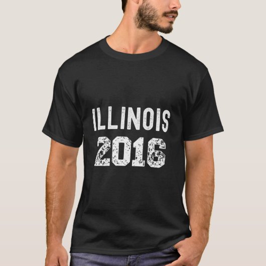 2016 Illinois Year State Tourist Memories T-Shirt (Vorderseite)