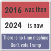 2016 ist vorbei aufkleber (Vorderseite)