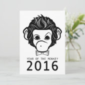 2016 Jahr des Affen (Bowtie) Einladung (Stehend Vorderseite)