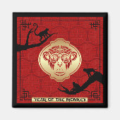 2016 Jahr des Monkey Square Magnet (Vorne)