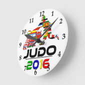2016: Judo Runde Wanduhr (Winkel)