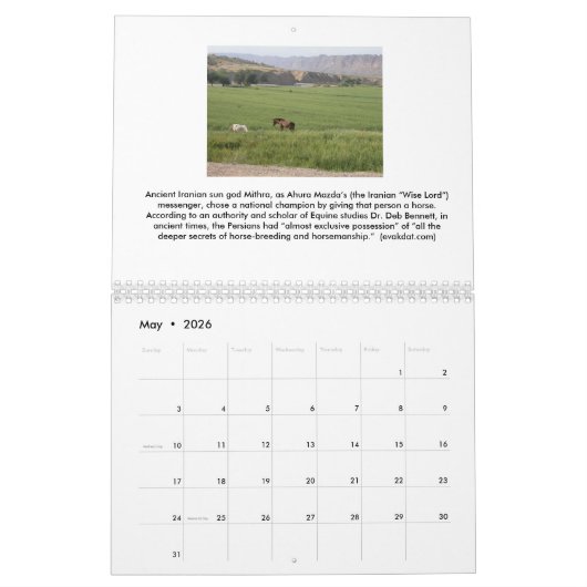 2016 Kalender - iranische Künste (Mai 2026)