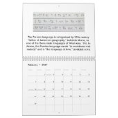 2016 Kalender - iranische Künste (Feb 2027)