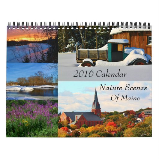2016 Kalender-Natur-Szenen von Maine Kalender (Titelbild)