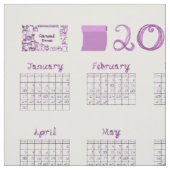 2016 Kalender Tea Handtuchgewebe Schriftart Typ Stoff (Muster)