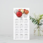 2016 Kalender Weihnachten Rote Weihnachtsgeschenke (Stehend Vorderseite)