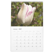 2016 Kalender-Weißer Blumen-Kalender Kalender (Jan 2027)