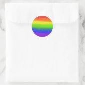 2016 LIEBE = LIEBE Regenbogen Runder Aufkleber (Tasche)