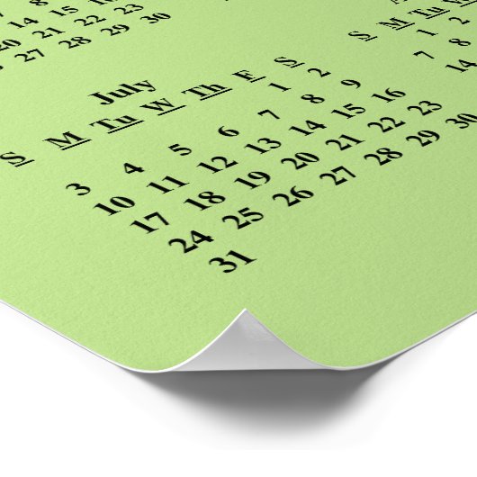 2016 Mauer-Kalender Regeln für unser Klassenzimmer Poster (Ecke)