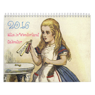 2016 Medium-Alice im Wunderland-Kalender Kalender