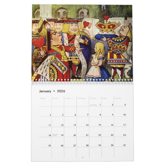 2016 Medium-Alice im Wunderland-Kalender Kalender (Jan 2026)