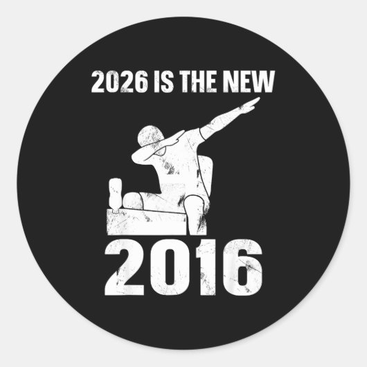 2016 Meme Runder Aufkleber (Vorderseite)