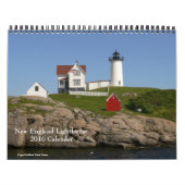 2016 New England Leuchtturm-Kalender Kalender (Titelbild)