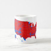 2016 Präsidentenwahl - Landkreis-waagerecht Kaffeetasse (Mittel)