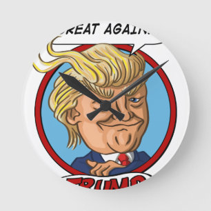 2016 Presidential Election Runde Wanduhr