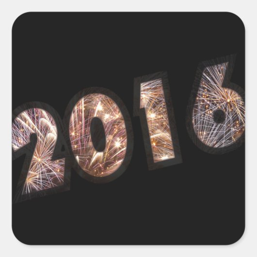 2016 QUADRATISCHER AUFKLEBER (Vorderseite)