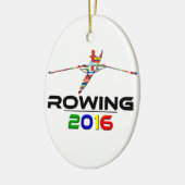 2016: Rudern Keramik Ornament (Links)