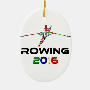 2016: Rudern Keramik Ornament