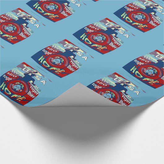 2016 USA haben einen Nizza Day Hillary Stronger ge Geschenkpapier (Ecke)