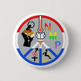 2016 Wahl, Anti-Trumpf, liberale Werte, Frieden Button