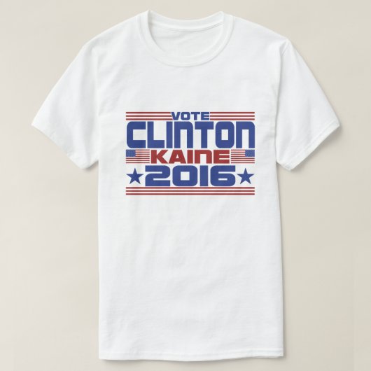 2016 wählen Hillary Clinton Tim Kaine T-Shirt (Design vorne)