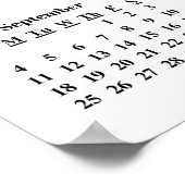 2016 Wall Calendar Schönes Musikpiano Poster (Ecke)