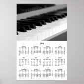 2016 Wall Calendar Schönes Musikpiano Poster (Vorne)