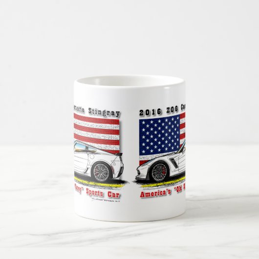 2016 Z06 Korvette Coupé-Kaffee-Tasse Kaffeetasse (Mittel)
