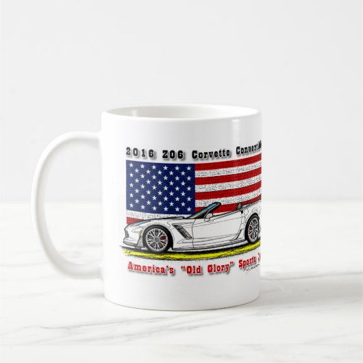 2016 Z06 Korvette konvertierbare Kaffee-Tasse Kaffeetasse (Links)