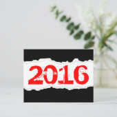 2016 (zerrissenes Papier) Postkarte (Stehend Vorderseite)