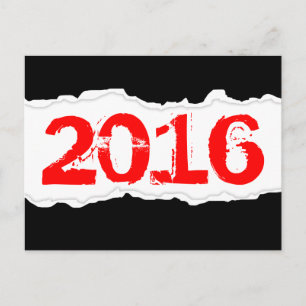 2016 (zerrissenes Papier) Postkarte