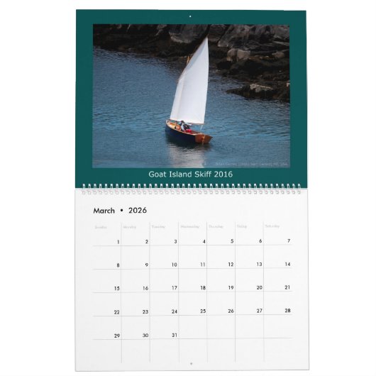 2016 Ziegen-Inselskiff-Kalender - 2017 Daten Kalender (Mär 2026)