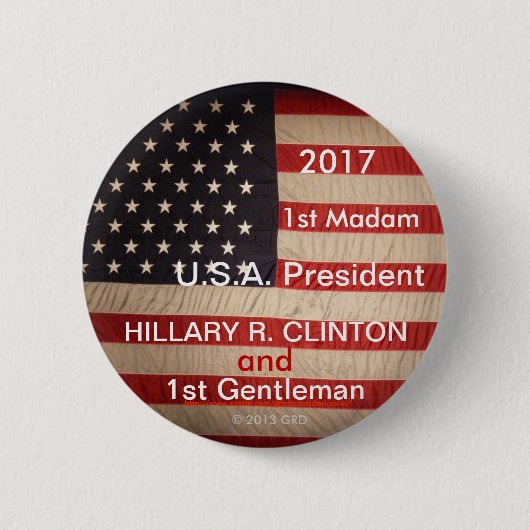 2017 1. gnädige Frau U.S.A. Präsident und 1. Herr Button (Vorderseite)